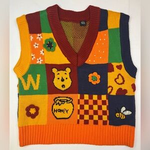 Disney ZARA Winnie The Pooh Jumper Sweater Vest Size Large